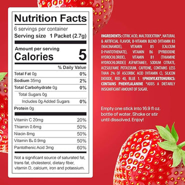 Zero Sugar Peak Hydration Energy Singles