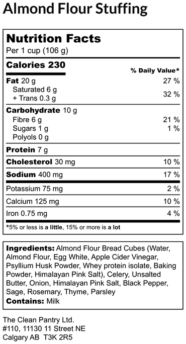 Stuffing Mix - Almond Flour (Low Carb, High Protein, Gluten Free)