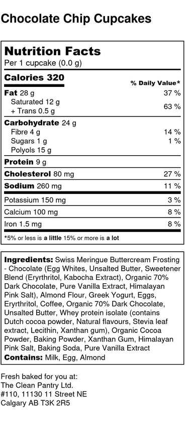 Chocolate Cupcakes - Dairy, Gluten & Sugar-Free, Keto / Low-Carb