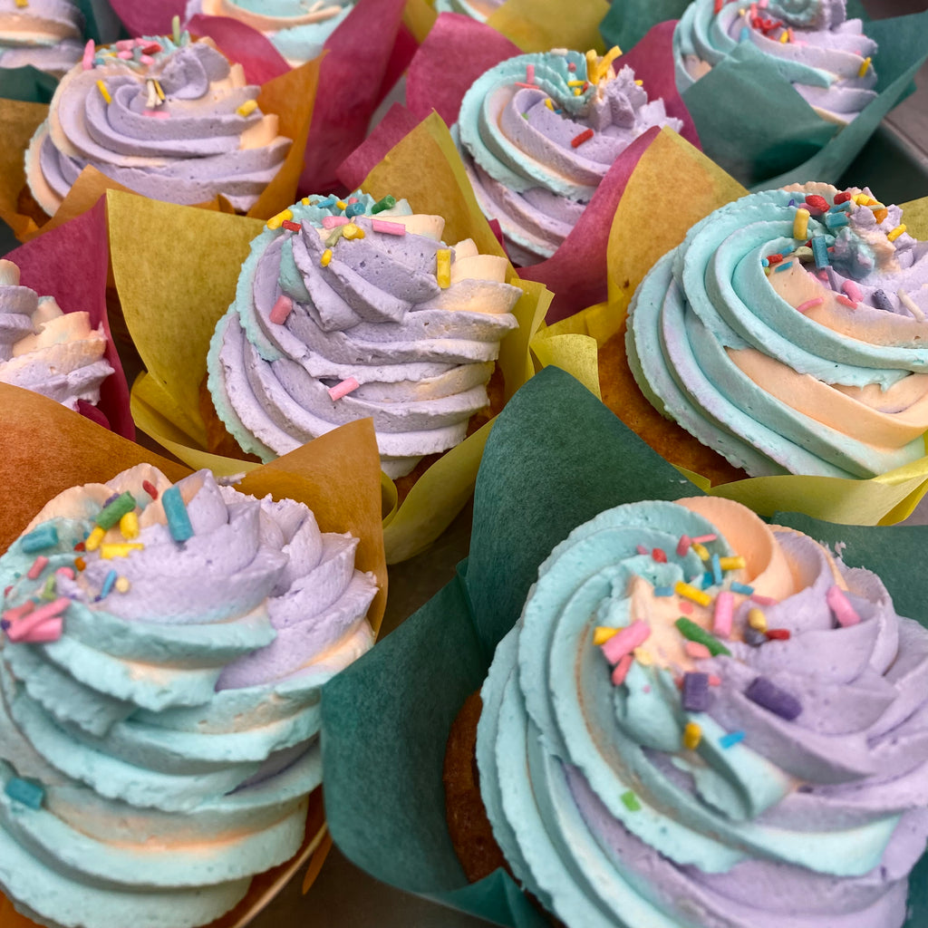 Confetti Cupcakes - Gluten-Free, Keto / Low-Carb & Sugar-Free