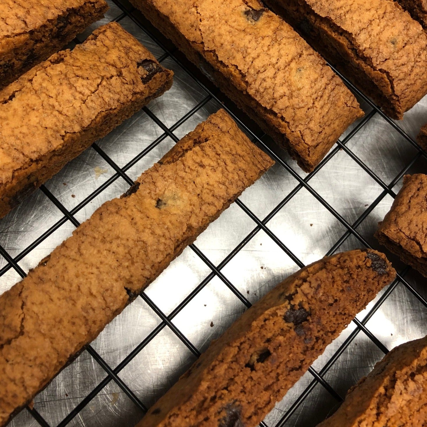 Sugar-Free, Gluten-Free Chocolate Chip Biscotti