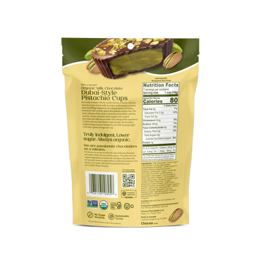 Milk Chocolate Pistachio Cups - Dubai Style