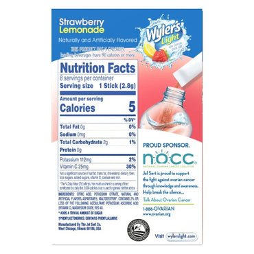 Wylers Zero Sugar Drink Singles - Strawberry Lemonade