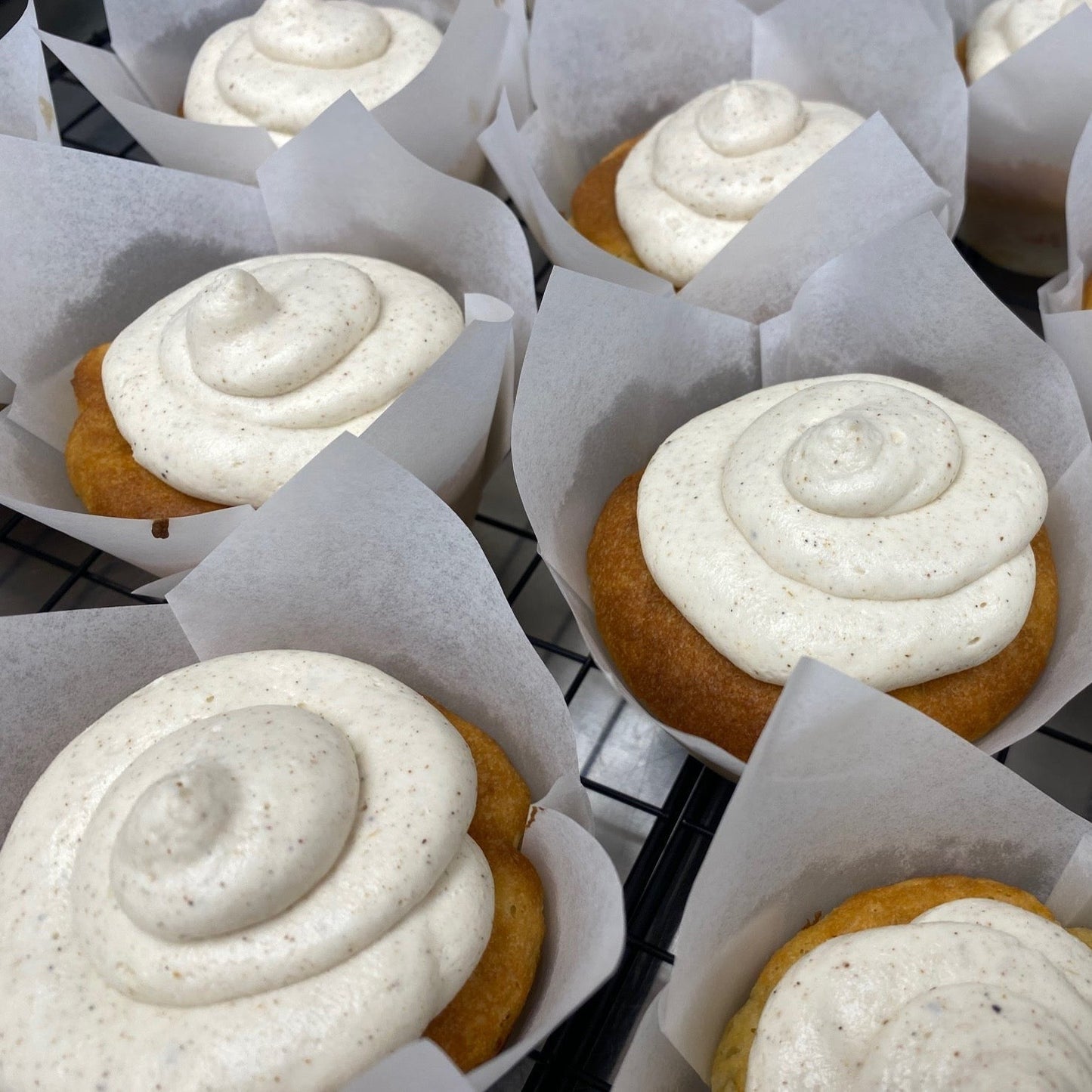 Dairy Free Vanilla Chai Cupcakes (Gluten-Free, Keto / Low-Carb & Sugar-Free)