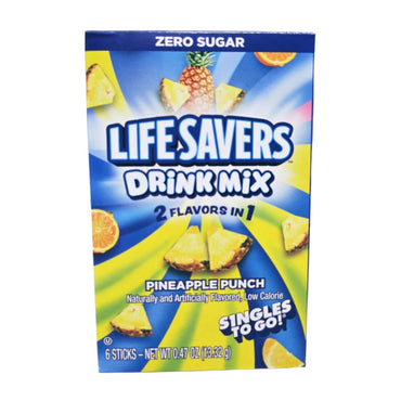 Zero Sugar Lifesavers Pineapple Punch Drink Mix Singles