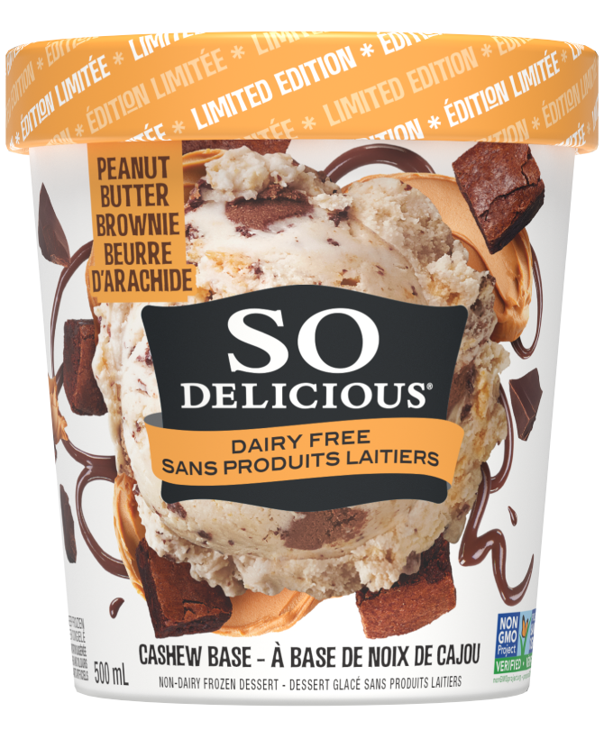Non Dairy, Peanut Butter Brownie Ice Cream