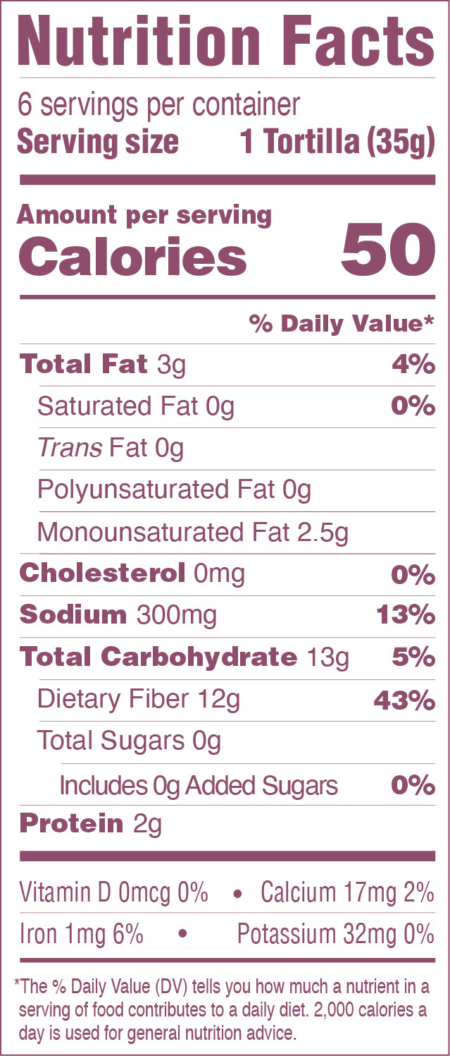 Low-Carb, Gluten-Free Original Tortillas