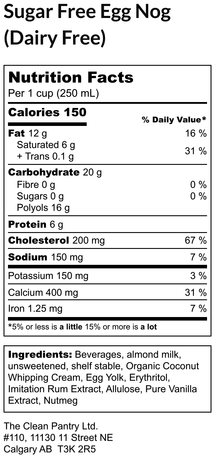 Dairy-Free & Sugar-Free Egg Nog (Pre-Order)