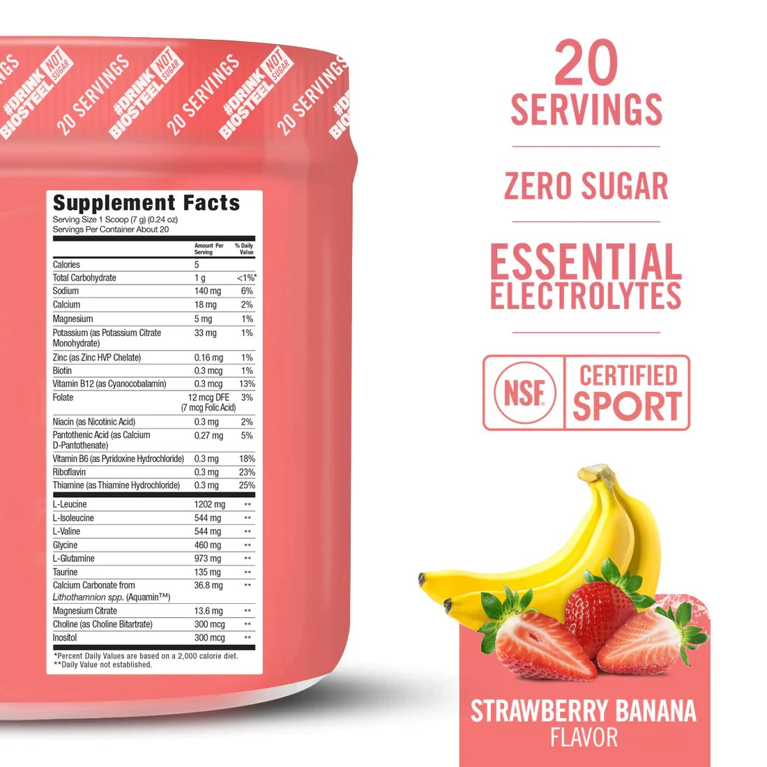 BioSteel Sports Nutrition & Electrolyte Drink Mix - Single Serving