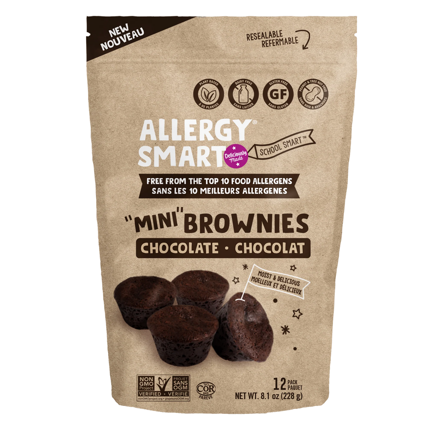 Allergy Smart Bite-sized Brownies
