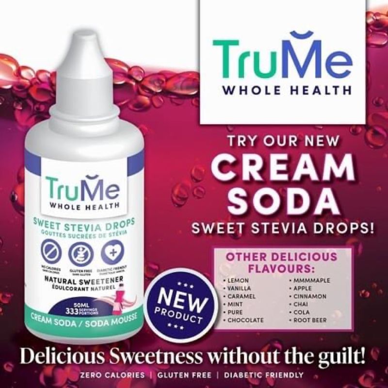 TruMe Stevia Drops - SODA FLAVOURS!