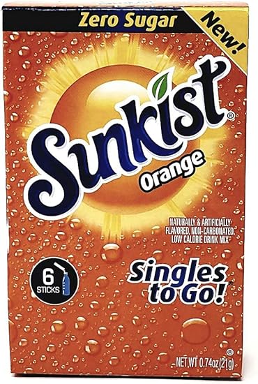 Zero Sugar Sunkist Drink Singles