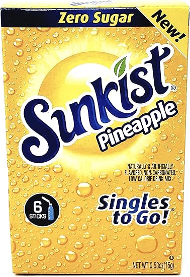 Zero Sugar Sunkist Drink Singles