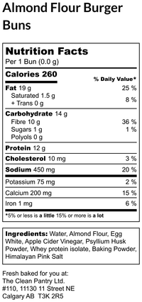 Dinner Buns - Almond Flour (Low Carb, High Protein, Gluten Free)