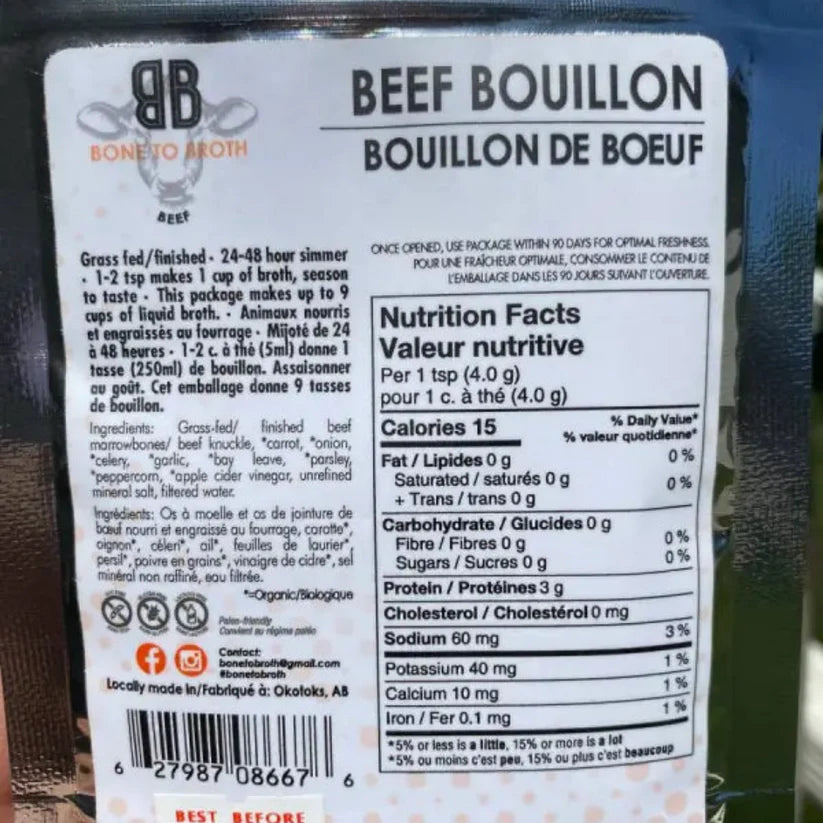 Local Beef Bone Broth Boullion