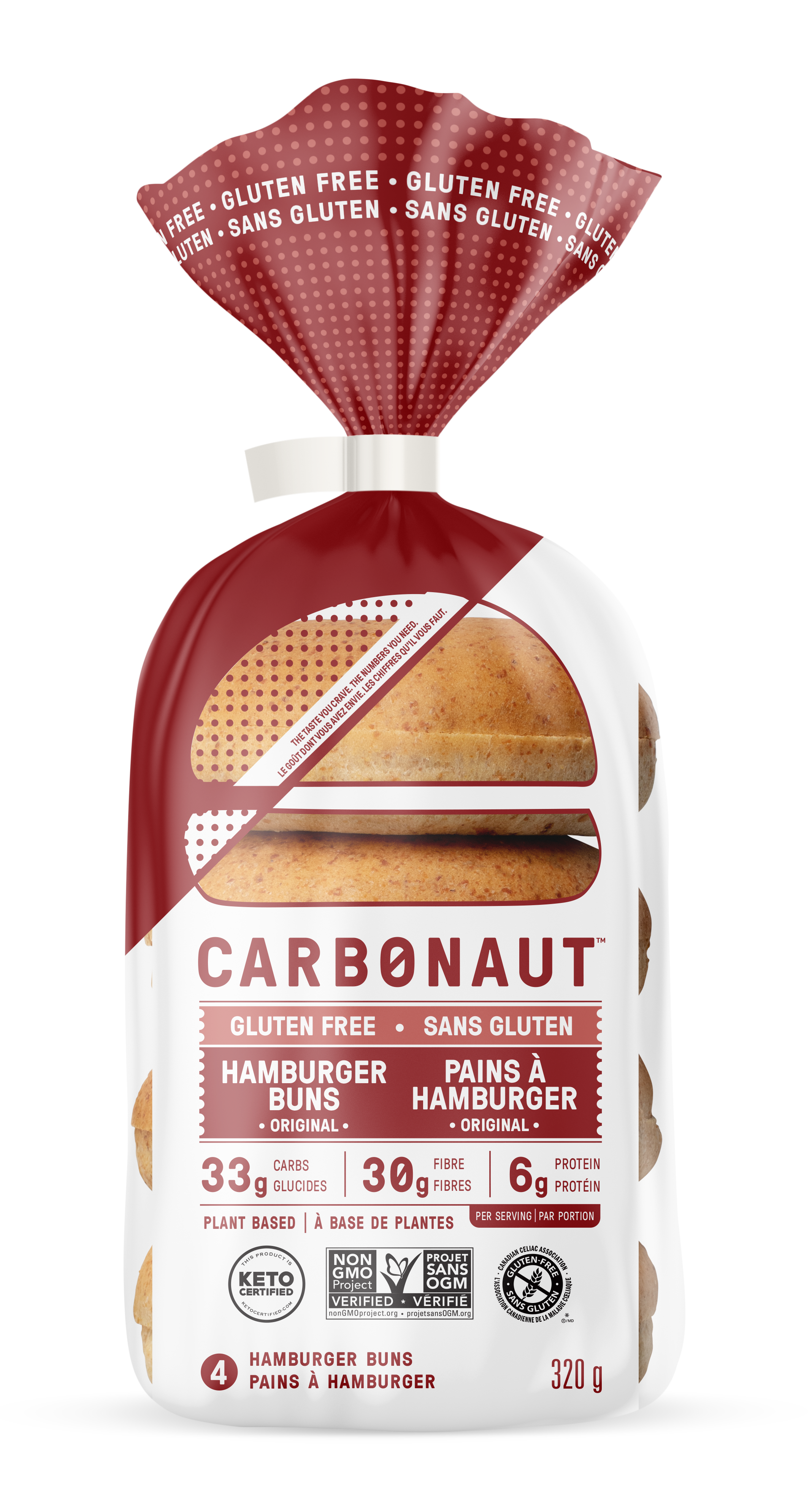 Carbonaut Gluten-Free Hamburger Buns