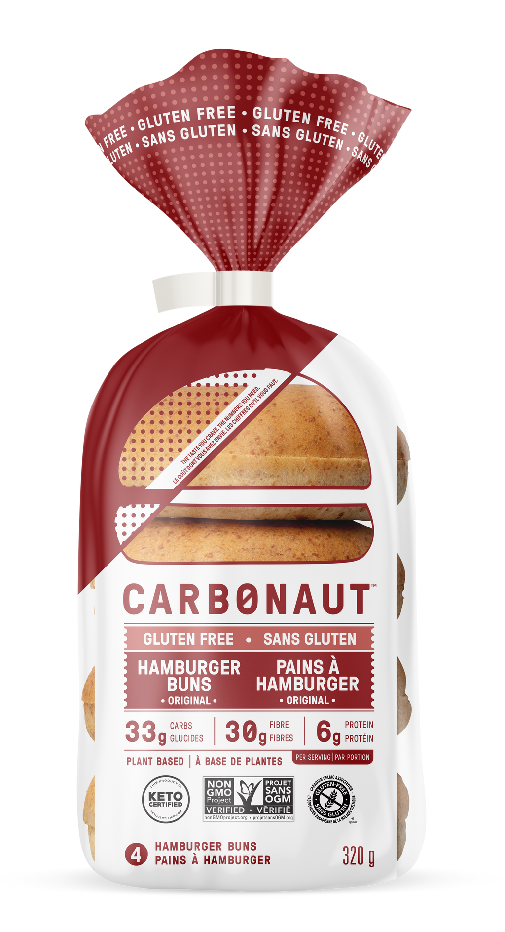 Carbonaut Gluten-Free Hamburger Buns