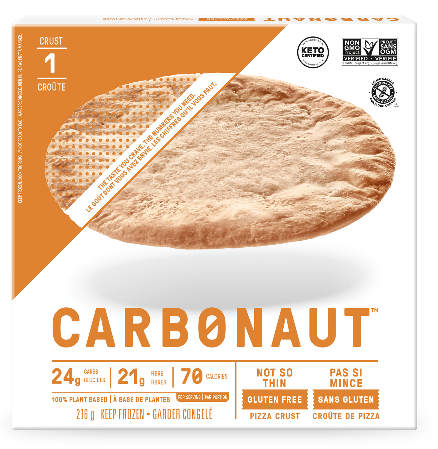 Carbonaut Not-so-Thin Gluten-Free Pizza Crust