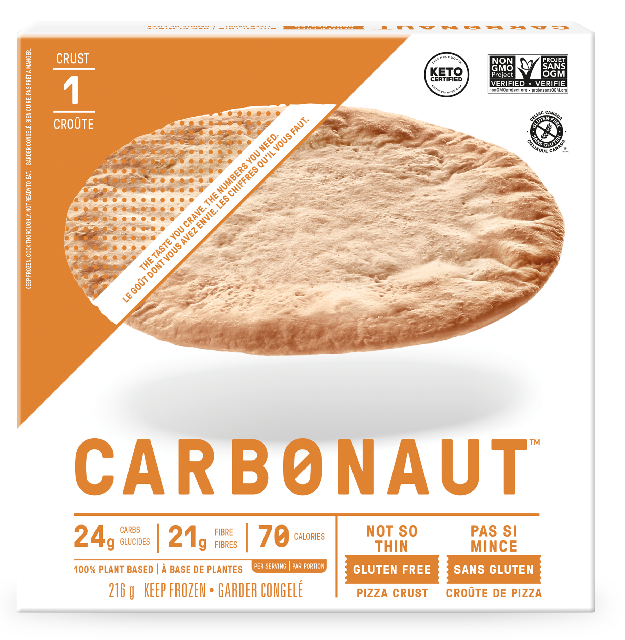 Carbonaut Not-so-Thin Gluten-Free Pizza Crust