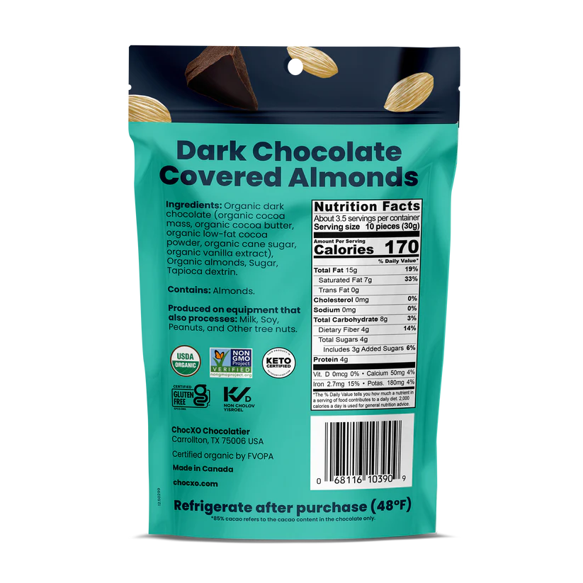 Dark Chocolate Covered Almonds