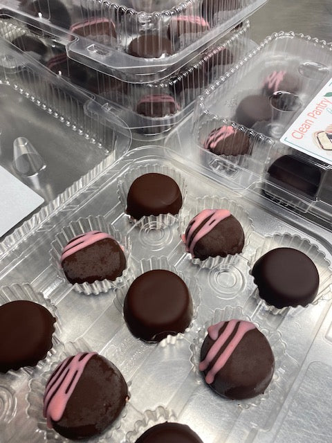 Chocolate Covered Cheesecake Bites
