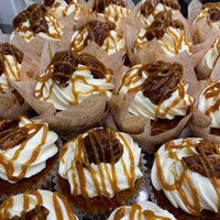 Caramel Pecan Cupcakes - Gluten-Free, Keto / Low-Carb & Sugar-Free