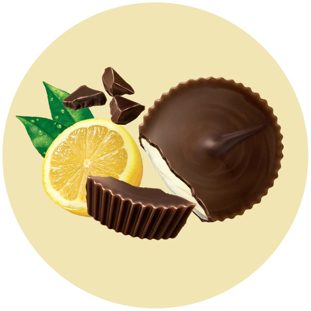 72% Dark Chocolate Lemon Creme Cups
