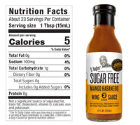 Sugar Free Wing Sauce