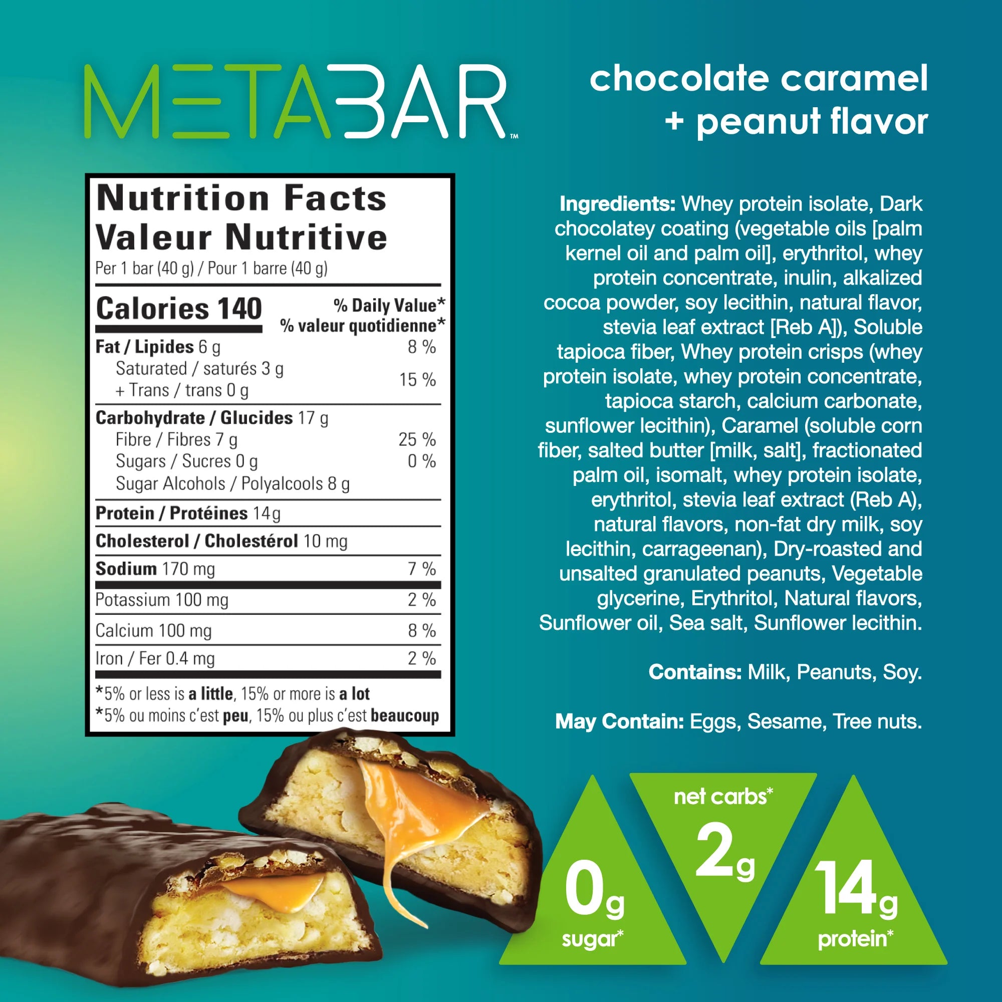 Chocolate Caramel Peanut META Bar