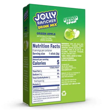 Zero Sugar Jolly Rancher Singles - Green Apple