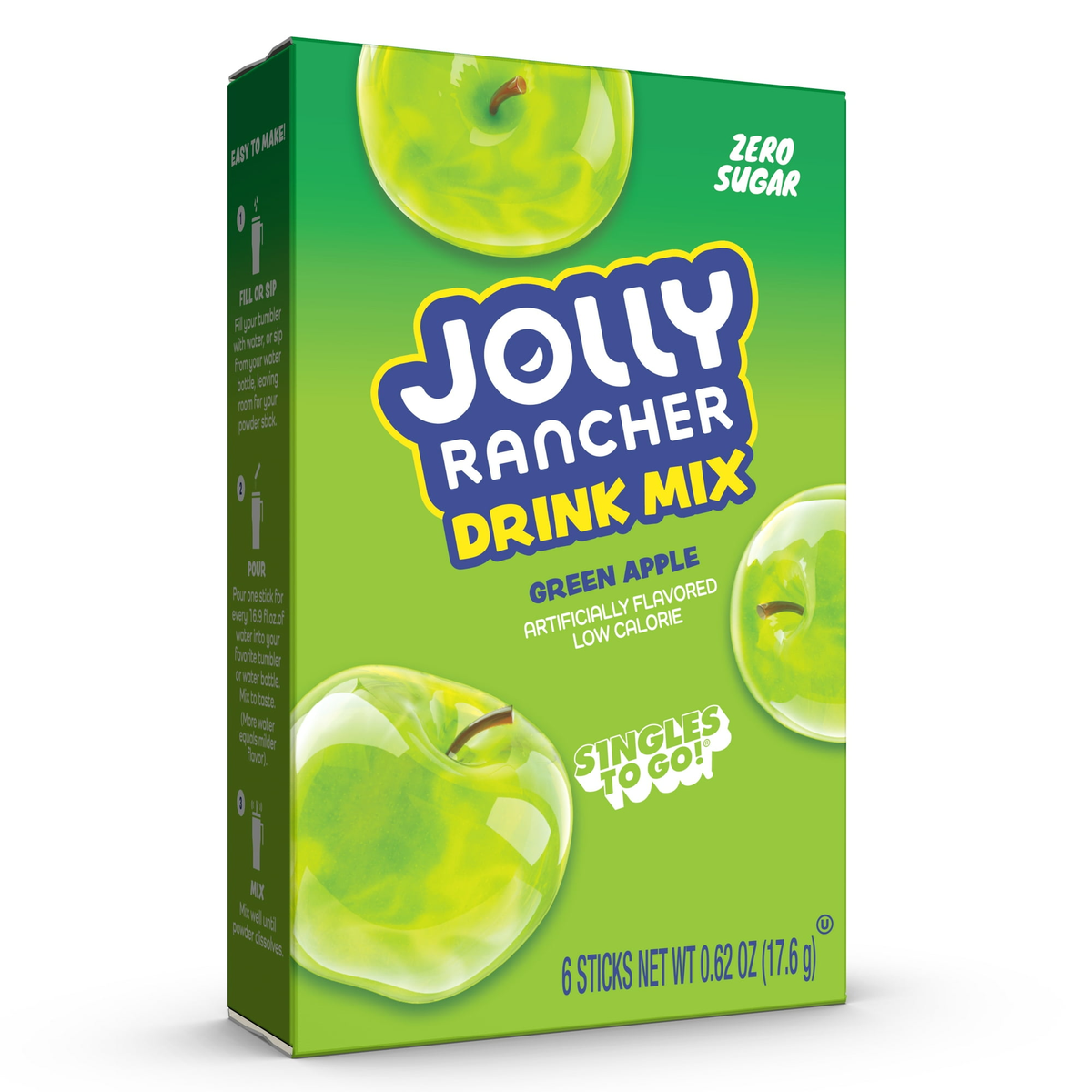 Zero Sugar Jolly Rancher Singles - Green Apple