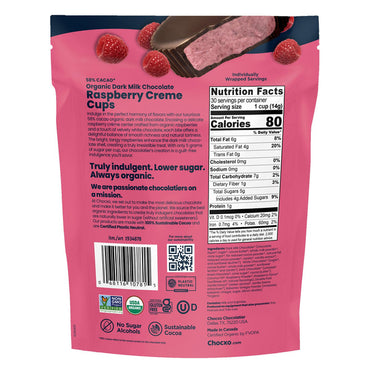 Dark Milk Raspberry Creme Cups