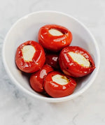 Cherry Peppers stuffed with Goat Cheese