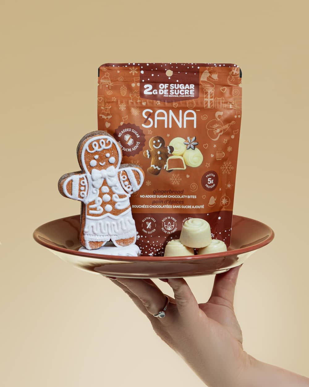 White Chocolaty Gingerbread bites