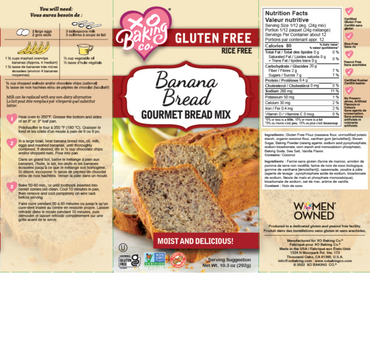 Gluten Free Banana Bread Mix