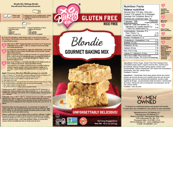 Gluten Free Blondie Mix