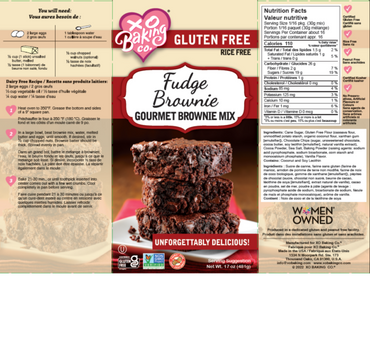 Gluten Free Fudge Brownie Mix