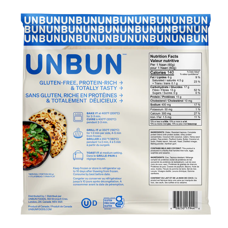 Gluten Free Naan Flatbread