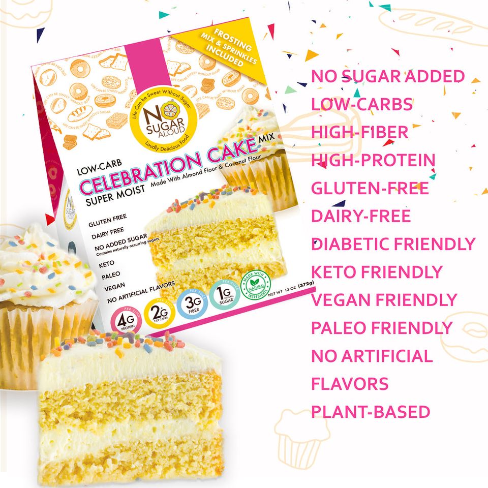 Low Carb Celebration Cake Mix