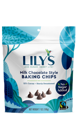 Lily's Sugar-Free Milk Chocolate Style Baking Chips