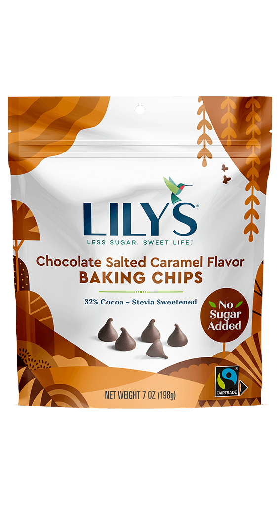 Lily's Sugar-Free Chocolate Salted Caramel Flavour Baking Chips