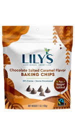 Lily's Sugar-Free Chocolate Salted Caramel Flavour Baking Chips