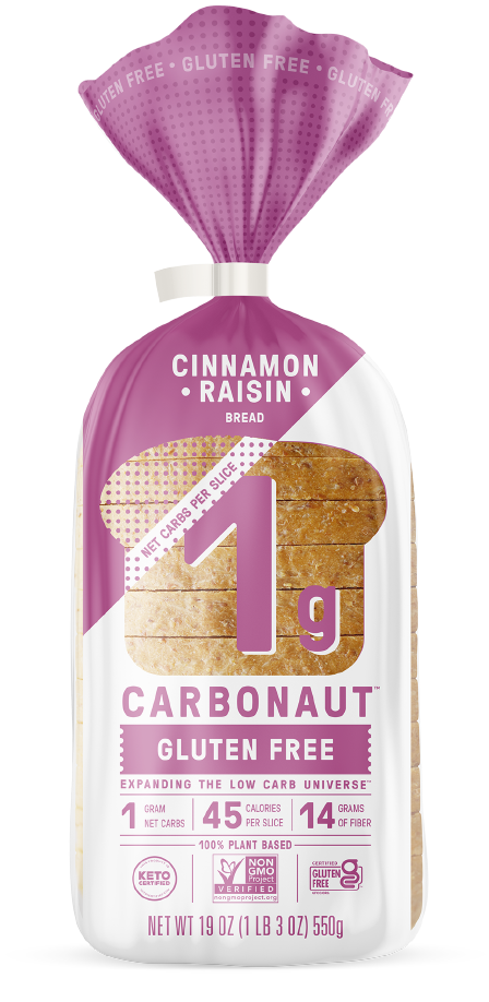 Carbonaut Gluten-Free Cinnamon Raisin Bread