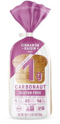 Carbonaut Gluten-Free Cinnamon Raisin Bread