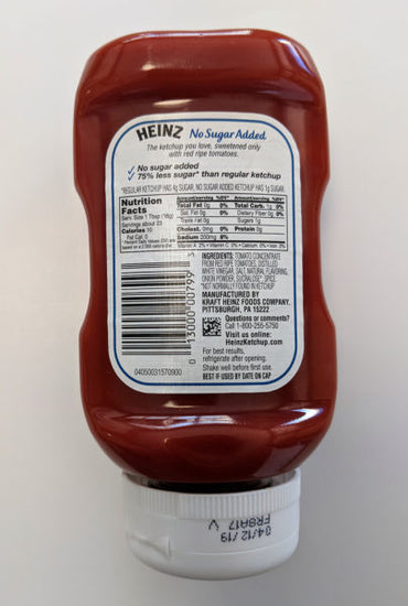 Sugar Free Ketchup