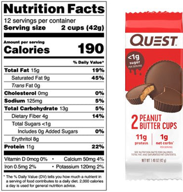 Quest Peanut Butter Cups